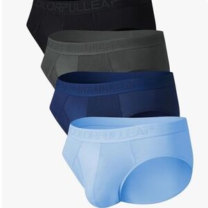COLORFULLEAF Mens Underwear Breathable Bamboo Rayon Boxer Briefs Lightweight NWT